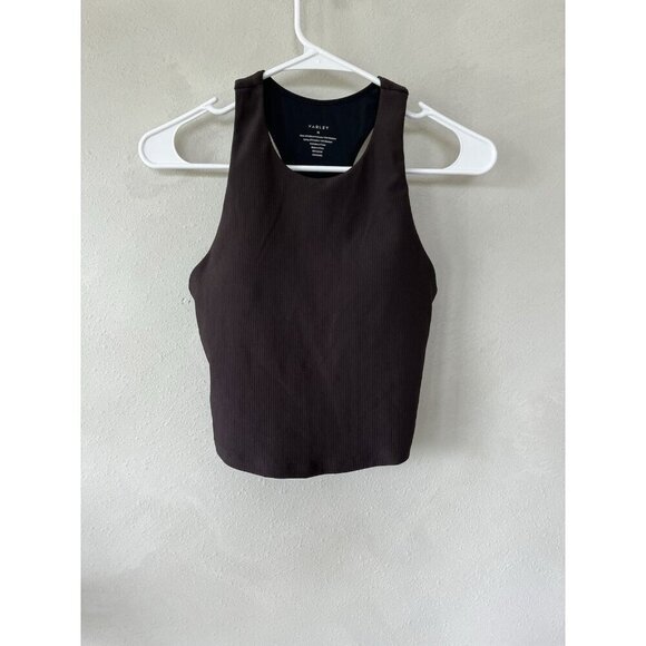 Varley Tops - Varley Athletic Crop Tank Top Bra Gym Yoga Breathable M Medium Stretch Ribbed